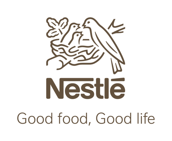 Nestlé logo which says 