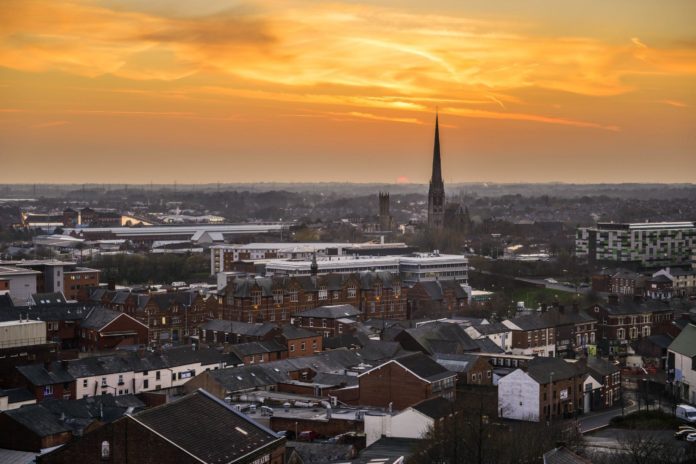 Sunrise over Preston