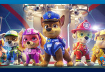 Cultural Marxism: PAW Patrol: The Movie A promotional image from Paw Patrol: The Movie of six cartoon dogs in uniforms.