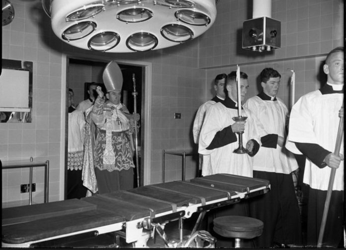 John Charles McQuaid blesses Crumlin Children's Hospital